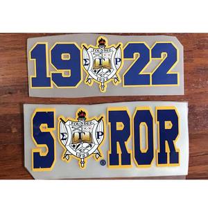 Personnalisé grec noir sororité Zeta 1920 <span class=keywords><strong>1922</strong></span> 1908 1913 Shirld SOROR conception Plastisol sérigraphies transfert de chaleur pour chemise - Product Image 4
