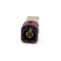 Conector Macho HSD de Alta Velocidad de 4 Pines con Código D, Montaje en PCB de Orificio Pasante para Automoción GSM LVDS