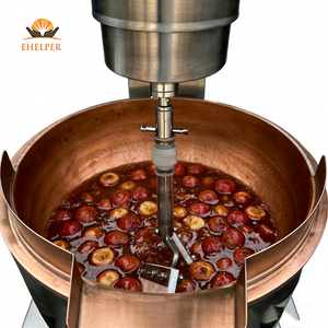 Olla de Cobre para Cocinar con Certificación CE | Calentador Eléctrico/a Gas para la Producción de Caramelo, <span class=keywords><strong>Toffee</strong></span>, Dulces y Confitería | Olla de Cobre para Cocinar - Product Image 1