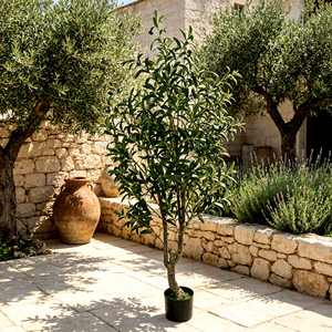 Accesorios Decorativos para el Hogar, Árbol de Olivo Artificial, Planta Artificial en Maceta Bonsái, Objetos Decorativos para Fiestas, Bodas y Eventos - Product Image 2