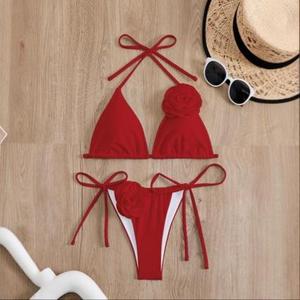 Nuevo bikini transfronterizo de estilo europeo y americano, estampado multicolor, sexy, de dos piezas, para la playa. - Product Image 1