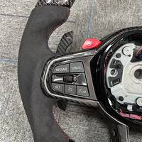 Aksesoris Interior Mobil BMW Magnetic Paddle LED Steering Wheel LCI Style G05 G20 G30 G2X G3X G8X F9X Custom Carbon