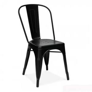 Meubles de <span class=keywords><strong>restaurant</strong></span> style industriel vintage <span class=keywords><strong>Paris</strong></span> chaise de salle à manger extérieure empilable en fer métal Tolix - Product Image 1