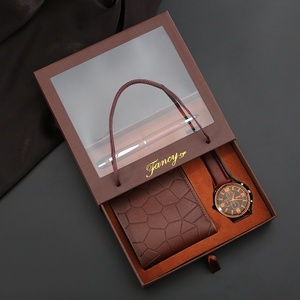 Regalos Geniales para Hombres, Set de Regalo Empresarial para Año Nuevo, Reloj con Correa y Elegante Caja de Regalo, Set de Cartera para Hombre para el Día del <span class=keywords><strong>Padre</strong></span> - Product Image 3