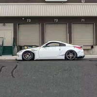 Kit carrosserie large en fibre de verre de style Rocket Bunny, barre avant, jupe latérale, diffuseur, spoiler pour Nissan 350Z Z33 2003-2008