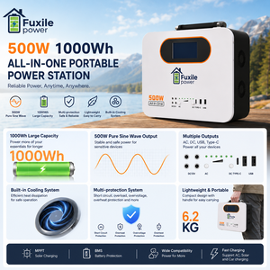 สถานีพลังงานแสงอาทิตย์แบบพกพา 500W 1000Wh ระบบสำรองพลังงานพร้อมเต้ารับ AC และพอร์ต USB Type-C รุ่น FXX-1000WH-PST 500 - Product Image 4
