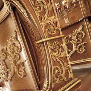 Bancone <span class=keywords><strong>Bar</strong></span> di Lusso Stile <span class=keywords><strong>Barocco</strong></span> Europeo in Legno Massello Intagliato Multifunzionale Classico per Soggiorno - Product Image 2