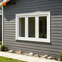Ventana Abatible de PVC con Certificado de Conformidad de Nueva Zelanda, Insonorizada, Exterior, con Doble Capa de Vidrio