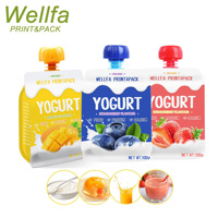 Emballage réutilisable de gelée de boisson de jus de fruits sans BPA pour aliments pour bébés sachet de sauce aux pommes sac de buse emballage de bec de yaourt
