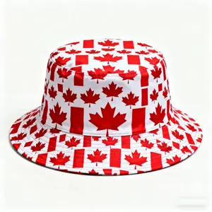 Chapeau Bob Unisexe de Haute Qualité pour Hommes <span class=keywords><strong>et</strong></span> Femmes, Protection Solaire Extérieure Printemps-Été, Motif Drapeau National - Product Image 5