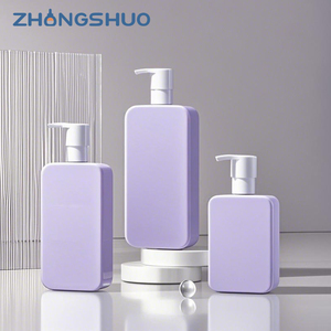 Bán buôn nhựa PE dầu gội đầu và điều hòa chai 250ml <span class=keywords><strong>350ml</strong></span> 500ml cơ thể vuông Lotion bao bì chai cho gel tắm - Product Image 4
