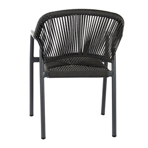 Moderno nero 5 pezzi Patio estensibile Set <span class=keywords><strong>da</strong></span> pranzo mobili <span class=keywords><strong>giardino</strong></span> esterno Rattan tavolo in alluminio e 4 posti sedie - Product Image 4