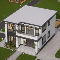Maison à usage personnel sur mesure structure simple villa préfabriquée élégante avec un beau design