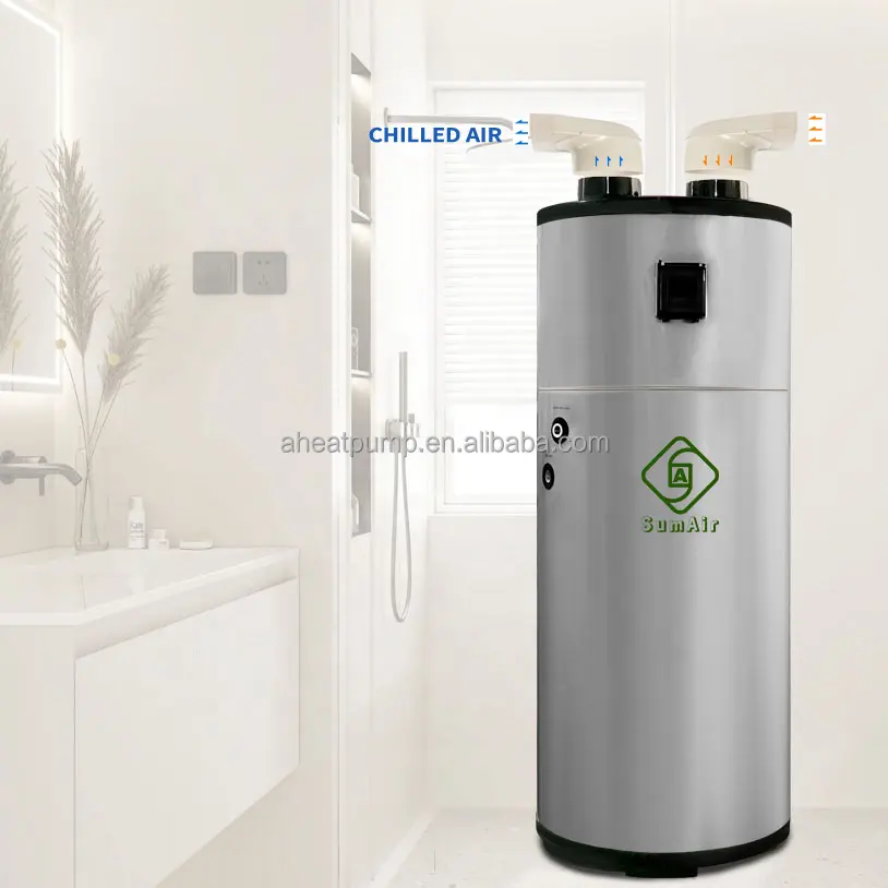 Meilleur COP 3.5kw 300L 75dg eau chaude domestique SmartGrid Sys. Chauffage solaire PV R290 Pompes de chauffage air-eau gratuites tout-en-un