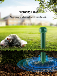 AOSION, запатентованный бренд, уличный Отпугиватель змей для сада с питанием от полевки, звуковой отпугиватель Кротов - Product Image 2