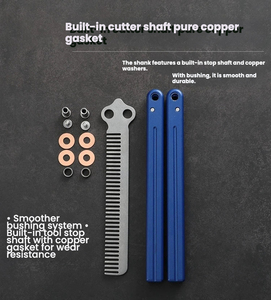 Couteau papillon d'entraînement efficace pour la pratique des manévres de manche, couteau d'entraînement pliant pour l'entraînement du mouvement de la main - Product Image 6