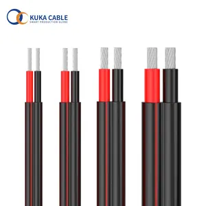 Cables solares de doble núcleo personalizados, 4mm, CC, TUV, precio al por mayor