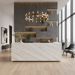 Encimeras de Cuarzo Artificial Calacatta Blanco Premium de 20mm y 30mm para Isla de Cocina, Mesa, Hoteles y Tocador - Product Image 2