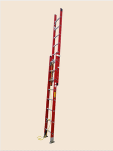 Échelle télescopique en fibre de verre légère à deux sections, 28 24 20 16 marches, 12 m, 15 mètres, extension étendue - Product Image 2
