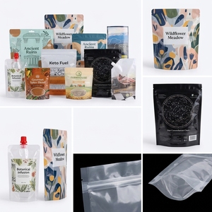 Bolsas de Plástico con Cierre Hermético y Logotipo Personalizado de Fábrica, Bolsas Resistentes a la Humedad para <span class=keywords><strong>Carne</strong></span> Seca, Aperitivos, Nueces, Semillas - Product Image 1