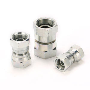 Adaptateur de tuyau hydraulique BSP femelle galvanisé en usine avec écrou serti 3B - Product Image 4