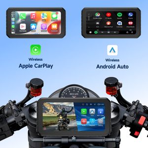 Zmecar New Hot 6.25 "HD màn hình xe máy Navigation ghi BT DVR TPMS Android tự động xe máy Carplay Máy nghe nhạc - Product Image 2