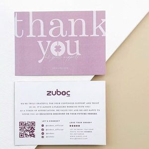Tarjeta postal <span class=keywords><strong>de</strong></span> felicitación personalizada con logotipo, láser, con cubierta rígida y encuadernación perfecta para pequeños negocios, ideal para agradecimiento en línea. ¡Gran oferta! - Product Image 2