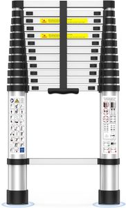 Échelle pliante tout en aluminium pour usage domestique et professionnel, échelle télescopique multifonction en alliage d'aluminium et de magnésium - Product Image 2