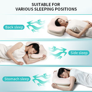 Bantal tengkuk penghilang nyeri leher, bantal busa memori ergonomis dengan wadah pendingin, bantal Tidur samping penopang ortopedi - Product Image 4