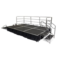 Plateforme de Scène Portable en Aluminium Modulaire avec Service de Remplacement Gratuit d'Accessoires et Escaliers pour Événements de Grande Envergure