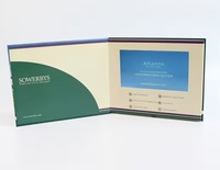 Brochure vidéo avec écran intégré, matériau écologique, impression personnalisée de la couverture, service OEM