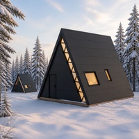 Programme de construction d'usine pour entrepreneurs de maisons préfabriquées de luxe S780 A-Frame, pour l'extension de l'hôtellerie en bord de mer et dans les jardins sur les falaises