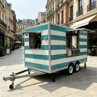 Cuisine extérieure professionnelle entièrement équipée, camion de restauration de burgers, remorque de traiteur homologuée DOT VIN CE