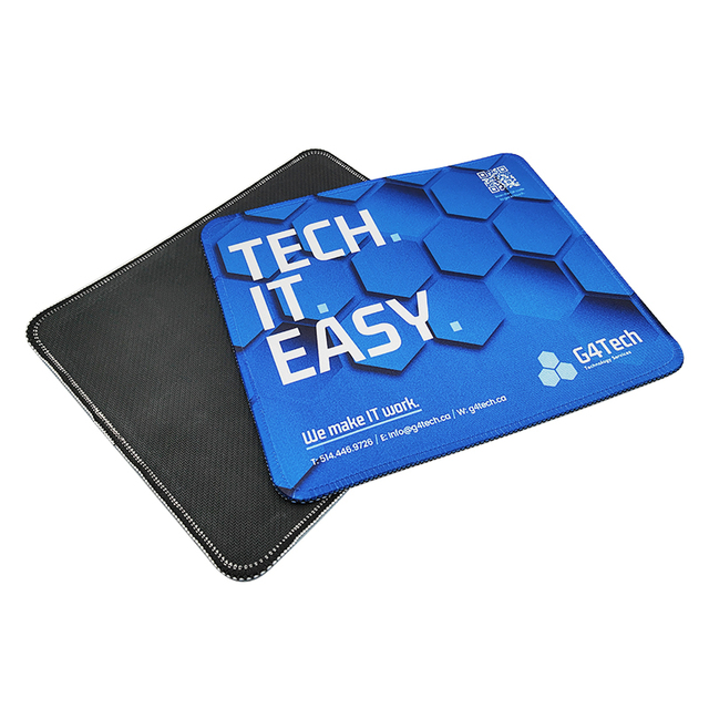 Wholesale Custom Logo Mouse Pad with Non-Slip Rubber Base, Rubber Mouse Mat with Stitched Edges, Mouse Pads for Office & Home