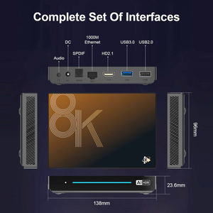 Potente TV Box Android 4K, Reproductor Multimedia de Transmisión con Cuatro Núcleos, WiFi Dual, Soporte para IA, Dispositivo de Entretenimiento Premium - Product Image 2