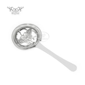 Colador de cóctel de acero inoxidable 18/8 con diseño de <span class=keywords><strong>mariposa</strong></span>, Hawthorne colador, accesorios de barra, colador de filtro de hielo para bebidas de camarero - Product Image 3