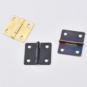 Iron Flat Hinge 38x34mm Antique Bronze <b>Black</b> Yellow Plated Rectangle Gift Craft <b>Box</b> Accessory - Product Image 1