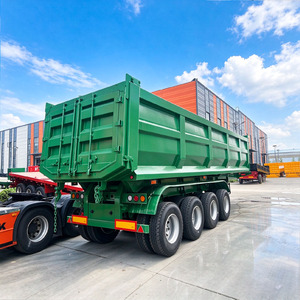 Semi-remorque benne arrière en acier à 4 essieux et 80 tonnes (semi-remorque benne) pour la construction et l'exploitation minière – Prix usine - Product Image 4
