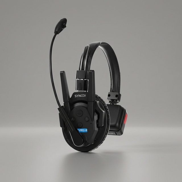 2.4GHz Full-Duplex Wireless Intercom Headset for Film Production, SYNCO Xtalk XPro1 Single-Ear with 500m Range & 24H Battery