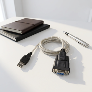 สาย USB เป็น RS232 สำหรับส่งข้อมูลความเร็วสูง ชิปคู่ Prolific แกนทองแดงเคลือบดีบุก สายถักป้องกันสัญญาณรบกวน หุ้มด้วย PVC - Product Image 1