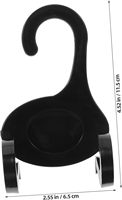 Magasin de détail couleur noire toile chaussure crochet suspendu tongs crochet en plastique chaussures affichage cintre