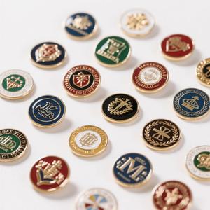 Tùy chỉnh kim loại trống kim loại cứng mềm men huy hiệu pin chất lượng cao mạ vàng UV in ấn trống kim loại ve áo <span class=keywords><strong>pins</strong></span> - Product Image 6