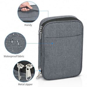 Sac de rangement portable étanche à double couche pour câbles de données, fabriqué en usine BSCI, sac organisateur d'accessoires électroniques de voyage personnalisé - Product Image 5