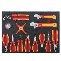 Chariot à outils isolé VDT-45 de 198 pièces, ensemble de boîte à outils pour mécaniciens, ensemble d'outils robustes