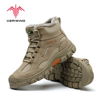 Chaussures de sécurité isolées en cuir pour hommes, respirantes, anti-perforation, avec embout en plastique, résistantes aux chocs, 6kV, pour travaux en hiver extrêmement froid