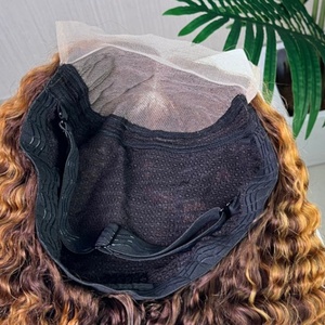 วิกผมแบบปิดหน้าผาก Super Double Drawn Burmese Curl ทำจากผมแท้ 100%  ขนาด 5*5  แบบลูกไม้  ลอนลึก  ไม่ต้องใช้กาว - Product Image 6