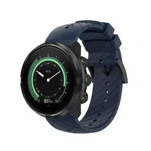 Correa de reloj de silicona de 24mm para Suunto D5 /7 /9/9 Baro/Spartan Sport Wrist HR