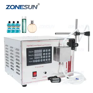 ZONESUN ZS-YG1 полу-автоматическая Магнитный насос из нержавеющей стали для напитков Парфюмерная вода сок эфирное масло бутылка жидкости для электронных сигарет наполнения машина