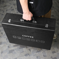 Coffret Cadeau de Voyage pour Café : Cafetière Portable, Ensemble Filtre à Café, Kit de Café avec Balance Électronique pour la Maison et l'Extérieur