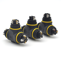 Connecteur étanche IP68 pour câble électrique à 3 voies, adaptateur de borne 2 broches, 3 broches, 4P, connecteurs de fil de 12 mm, vis, éclairage LED